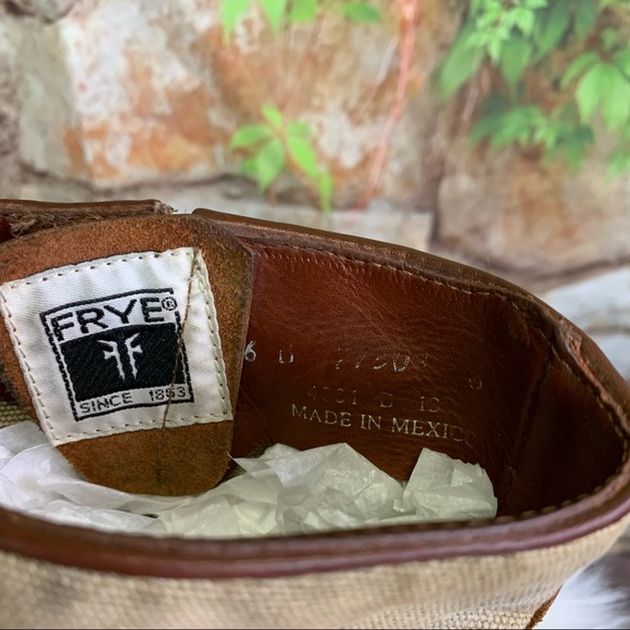 FRYE Veronica Canvas Short Ankle Boots, 6B - Picture 13 of 16